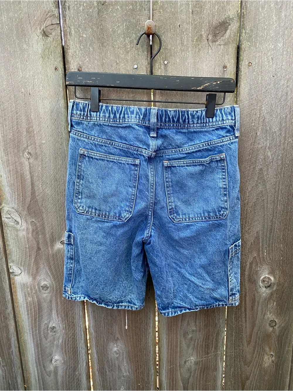 GAP Kids Pull-On Cargo Denim Shorts Boys XXL 14-16 Loose Fit
